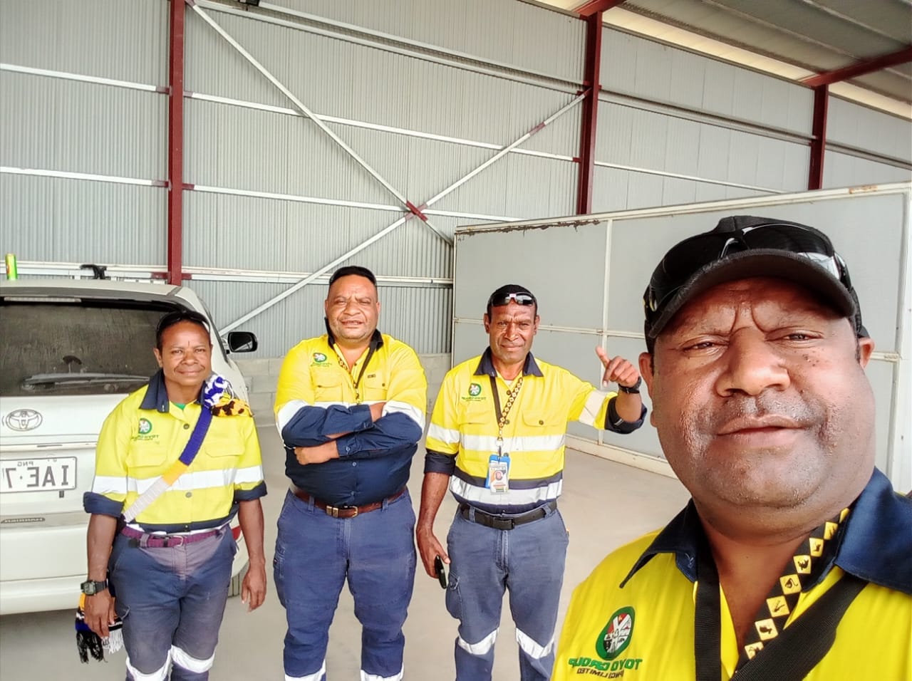 Our team on site